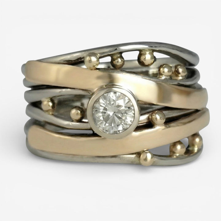 Royal - Vintage Ring aus Gold mit Zirkonia
