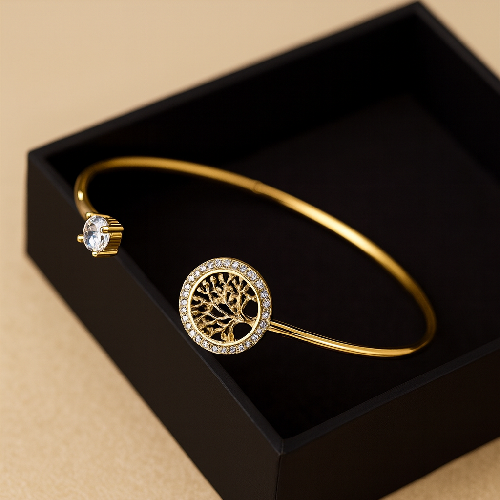 Sarah – Verstellbares Armband Lebensbaum